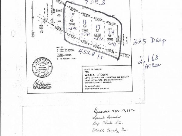 Old State RT 50 - Lots 15-18, See Remarks, GA 31791