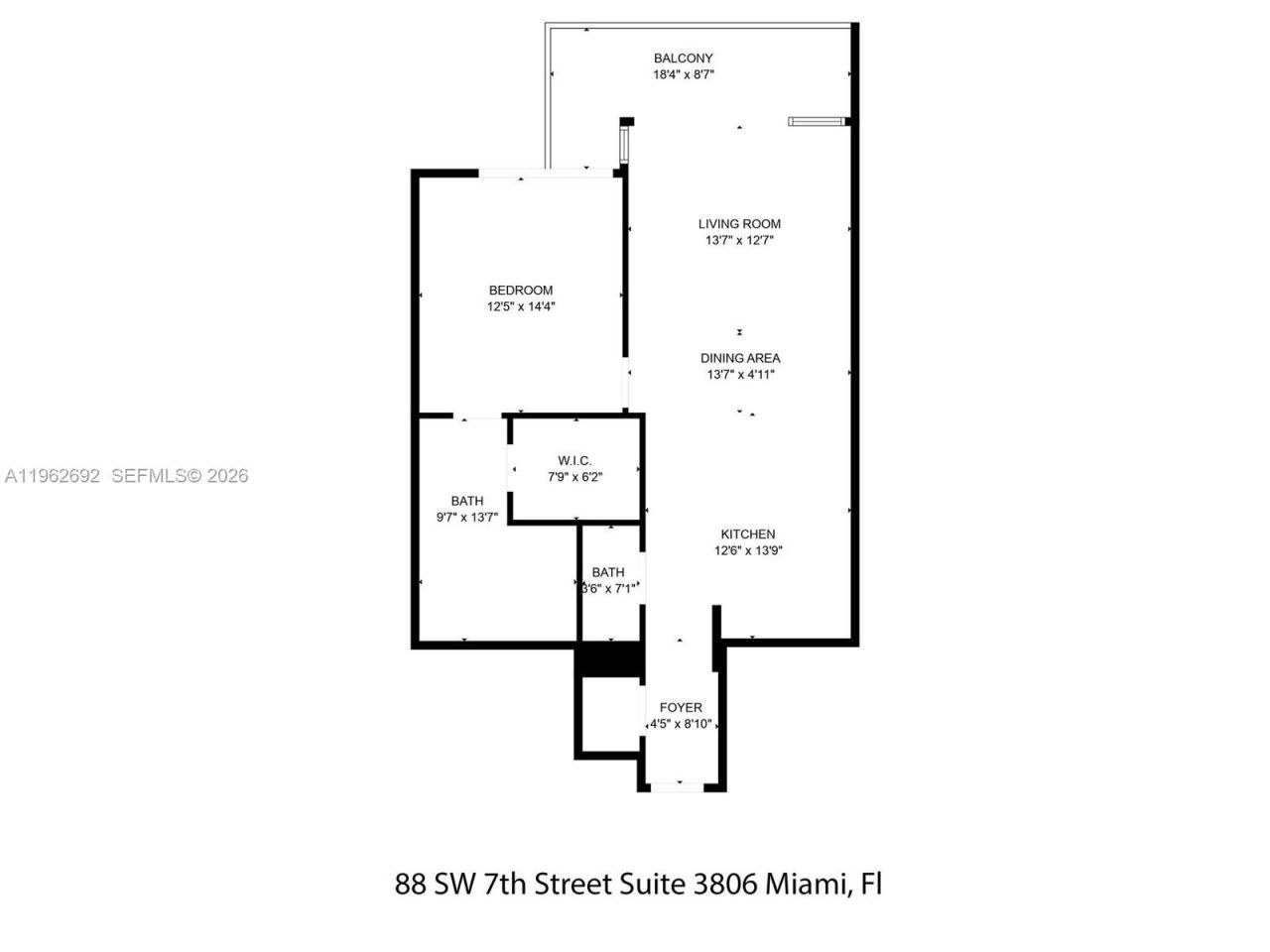 88 SW 7th St, Unit 3806, Miami, FL 33130 Photo
