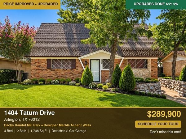 1404 Tatum Drive, Arlington, TX 76012