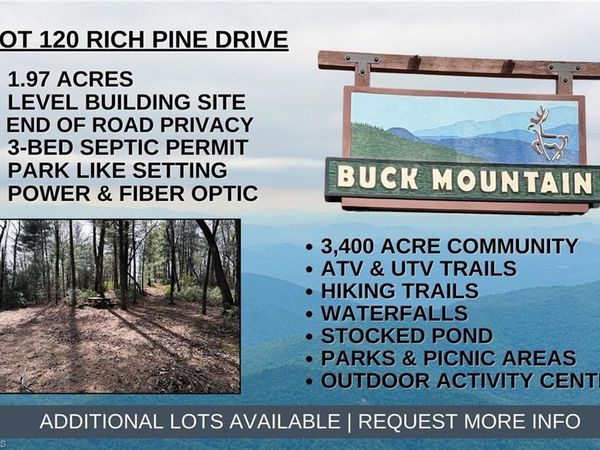 Lot 120 Rich Pine Drive , Purlear, NC 28665