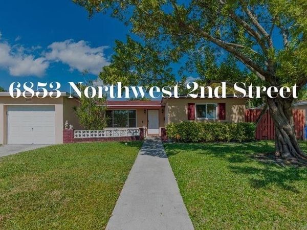 6853 NW 2nd St, Margate, FL 33063