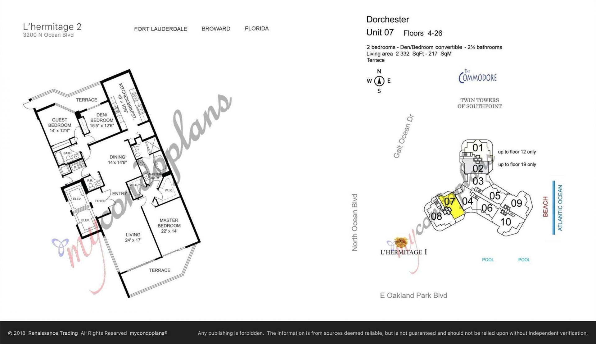 3200 N Ocean Boulevard, Unit 1907, Fort Lauderdale, FL 33308 Photo