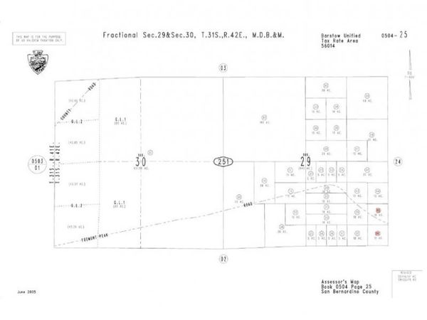 0 Fremont Peck Road, Hinkley, CA 92347