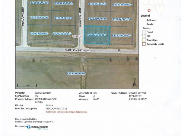 Lot 18 102 Meadow Loop, Shelby, IA 51570