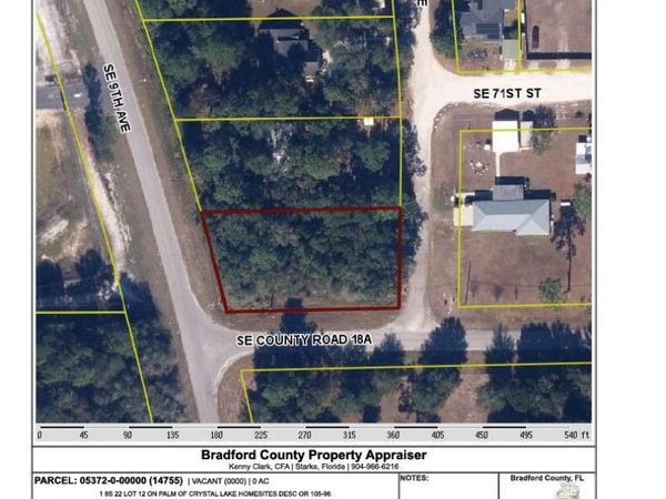 LOT 12 PALM Drive, Starke, FL 32091