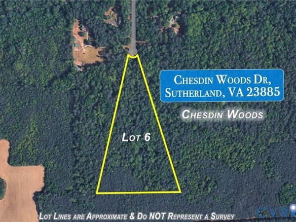 Lot 6 Chesdin Woods Drive , Sutherland, VA 23885