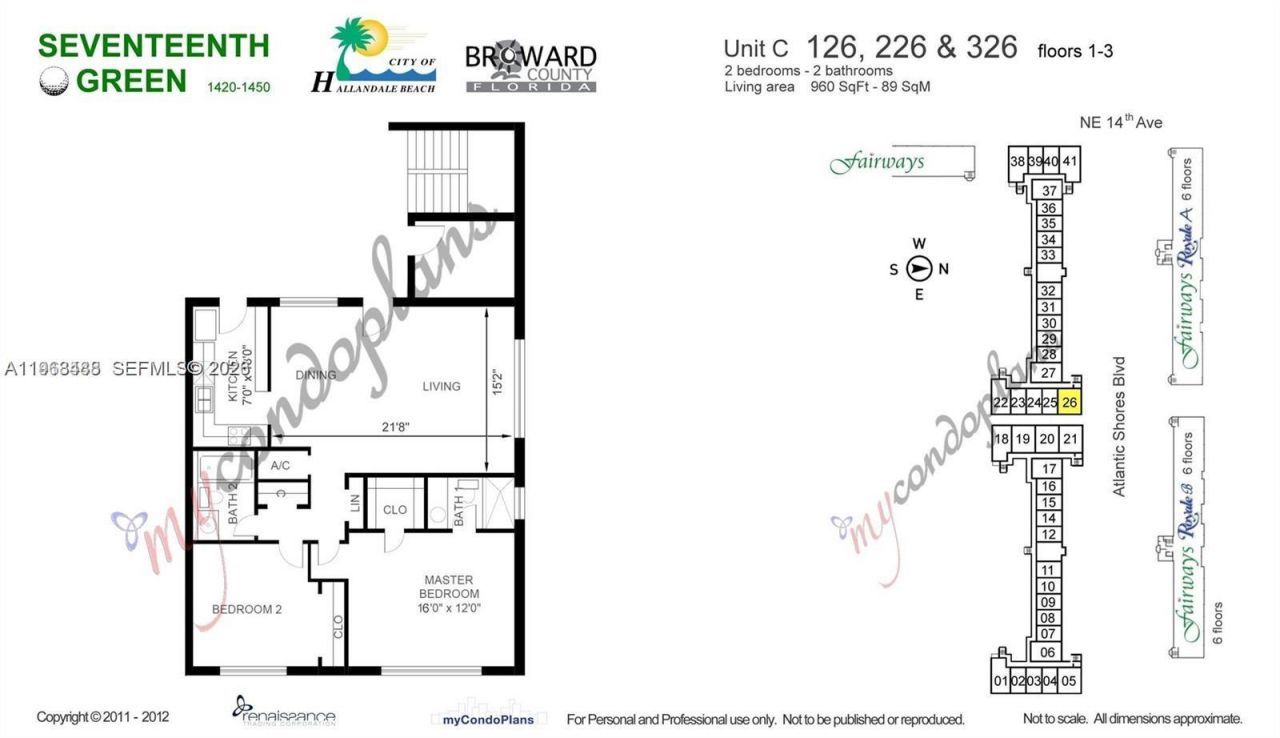 1420 Atlantic Shores Blvd , Unit 126, Hallandale Beach, FL 33009 Photo