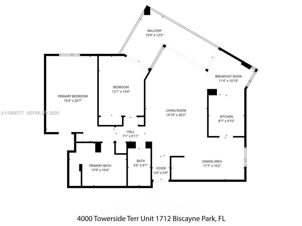 4000 Towerside Ter , Unit 1712, Miami, FL 33138 Photo