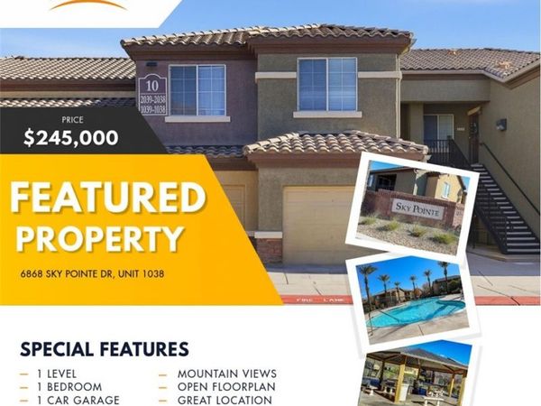 6868 Sky Pointe Drive, Unit 1038, Las Vegas, NV 89131