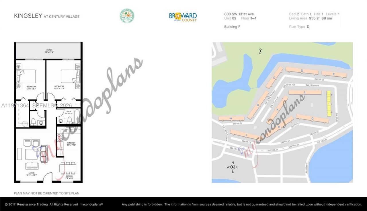 800 SW 131st Ave , Unit 109F, Pembroke Pines, FL 33027 Photo