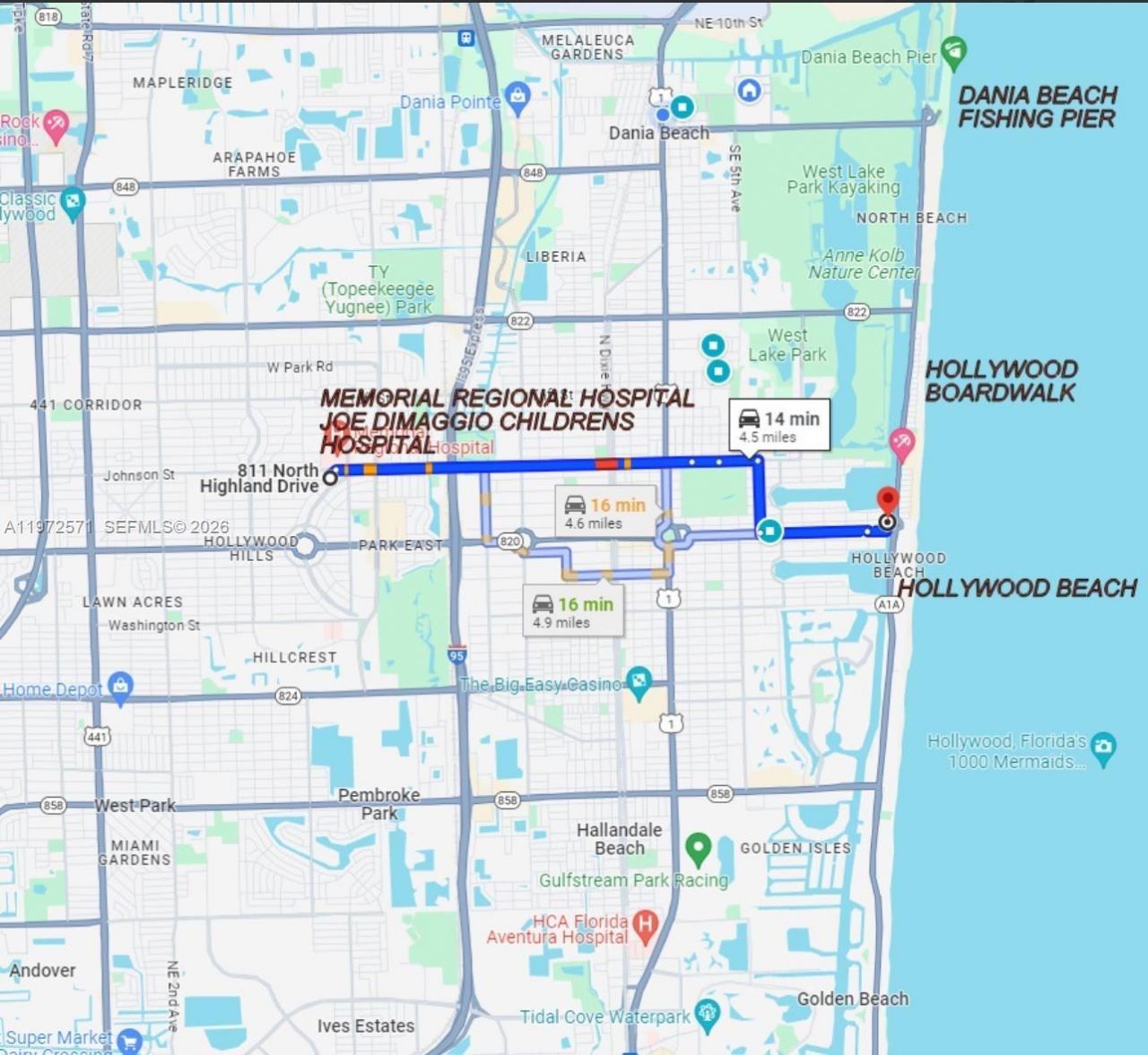 811 N Highland Dr , Hollywood, FL 33021 Photo