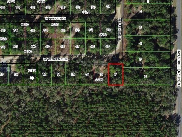 8100 W VINCENT LANE , CRYSTAL RIVER, FL 34428