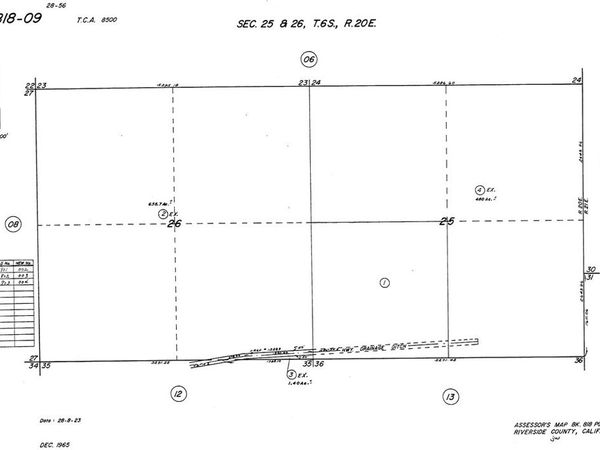 0 SW 1/4 OF SEC 25, TP 6 S, R 20 E,, Blythe, CA 00000