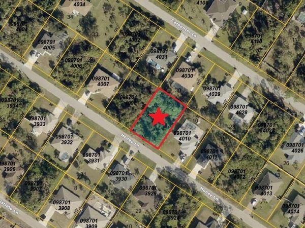 Lot 9 HONEY LANE , NORTH PORT, FL 34286