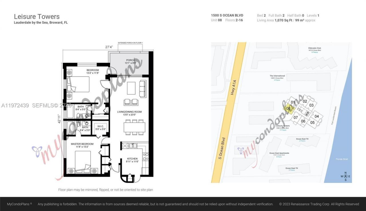 1500 S Ocean Blvd, Unit 1408, Lauderdale by the Sea, FL 33062 Photo