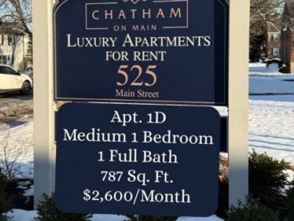 525 Main St - Apt. 1D, Unit 1D, Chatham, NJ 07928