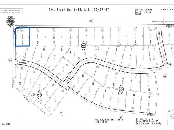 0 W Caroline, Hinkley, CA 92347