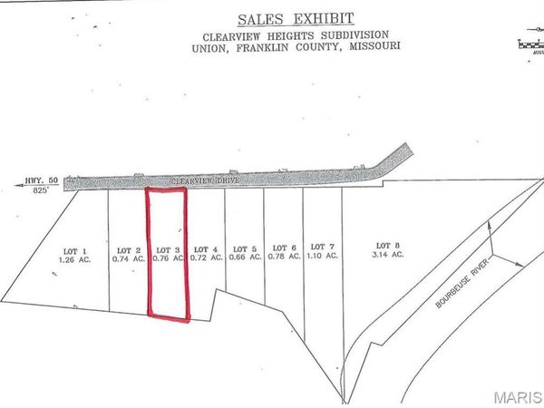 0 Lot 3  CLEARVIEW Drive , Union, MO 63084