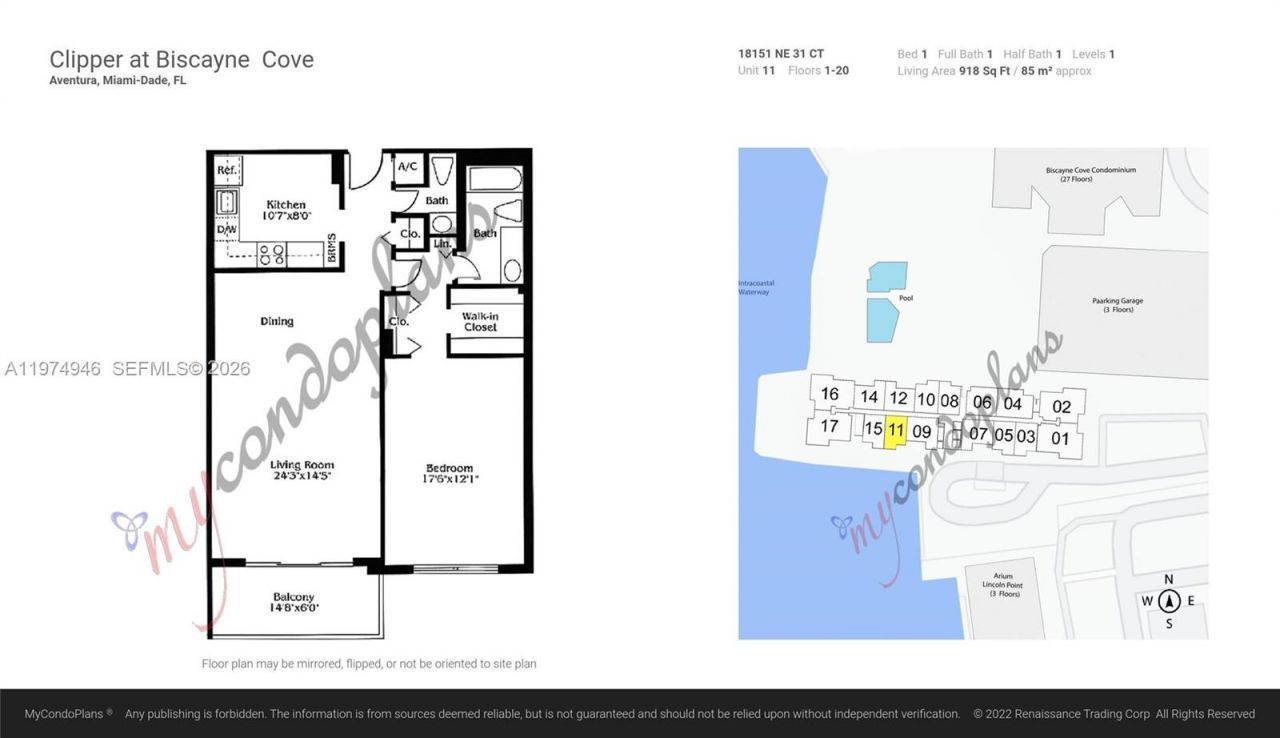 18151 NE 31st Ct, Unit 1511, Aventura, FL 33160 Photo