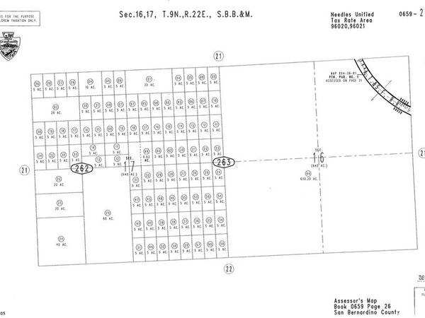 0 SEC/TWN/RNG/MER:N2NW4SW4 S17T09NR22E, Needles, CA 92363