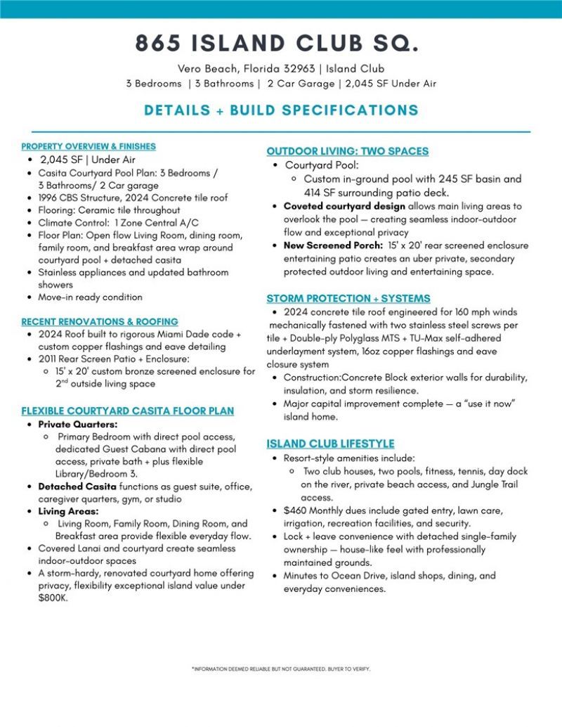 865 Island Club Square, Vero Beach, FL 32963 Photo