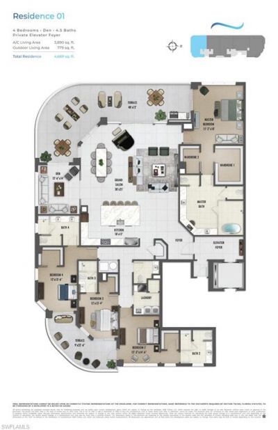 4810 Pelican Colony Blvd , Unit 801, Bonita Springs, FL 34134 Photo