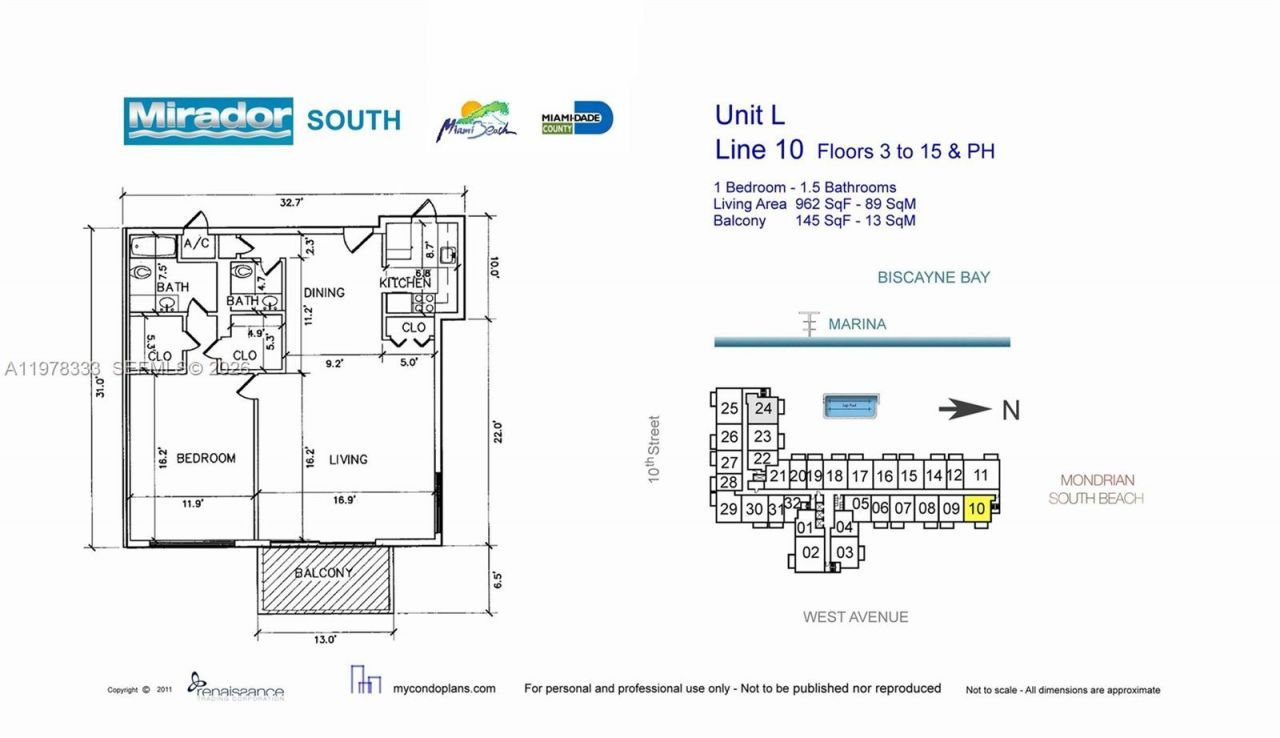 1000 West Ave , Unit 910, Miami Beach, FL 33139 Photo