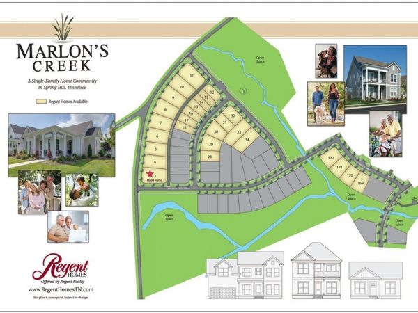 1824 Flatwaters St , Spring Hill, TN 37174