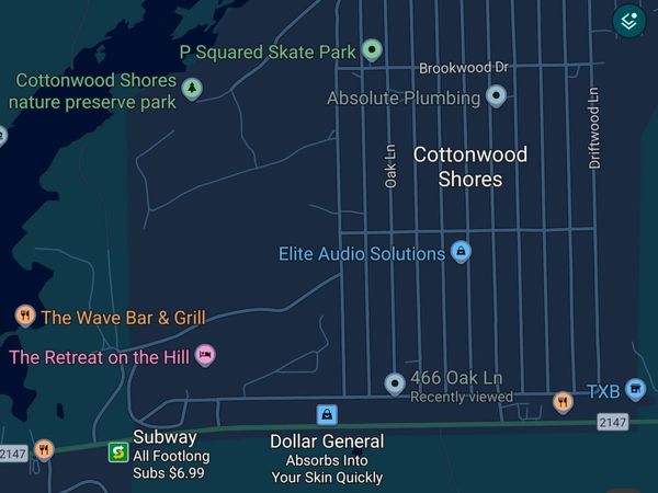 466 Oak LN, Cottonwood Shores, TX 78657