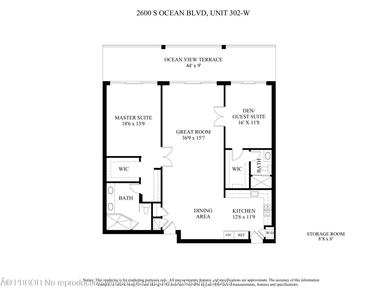 2600 S Ocean Boulevard, Unit 302-W, Palm Beach, FL 33480 Photo