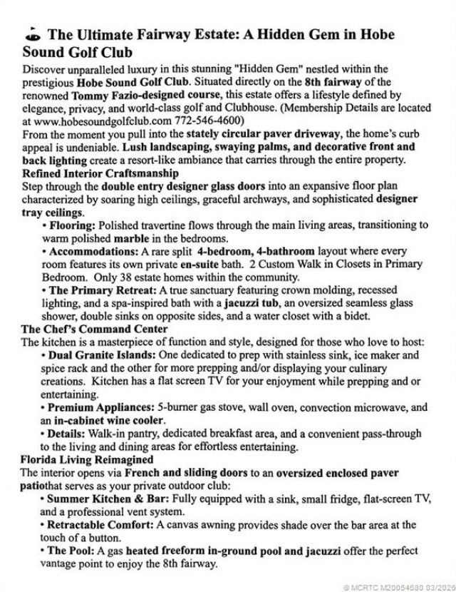 11550 SE Plandome Drive, Hobe Sound, FL 33455 Photo