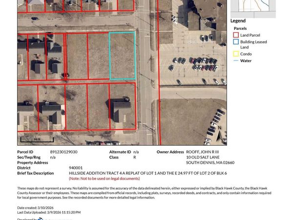 Madison, Unit Parcel 891, Waterloo, IA 50703