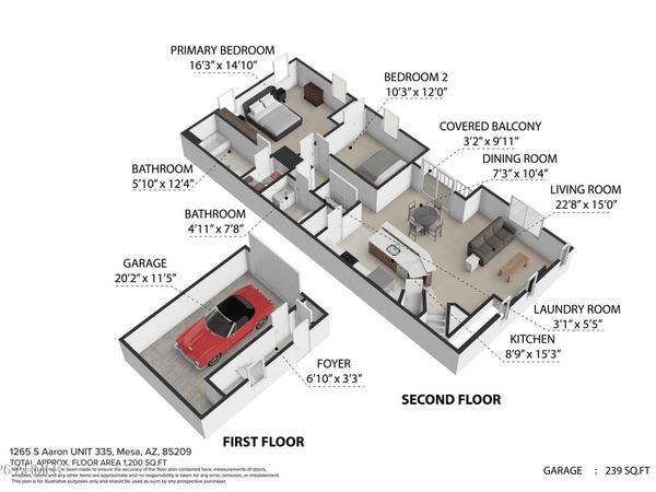 1265 S AARON Street, Unit 335, Mesa, AZ 85209