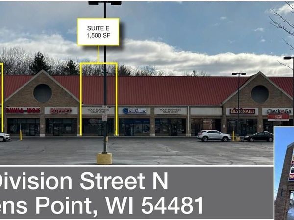 135 N DIVISION STREET #Suite E, Stevens Point, WI 54481