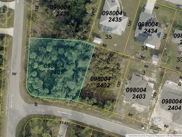 ESCOBAR LANE , NORTH PORT, FL 34286