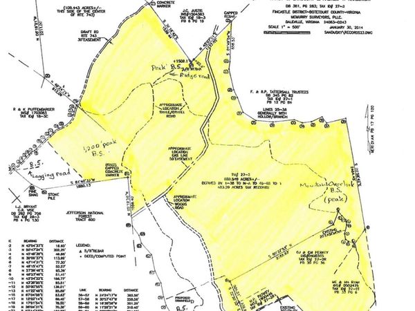 0 Misty Hollow RD , Eagle Rock, VA 24085