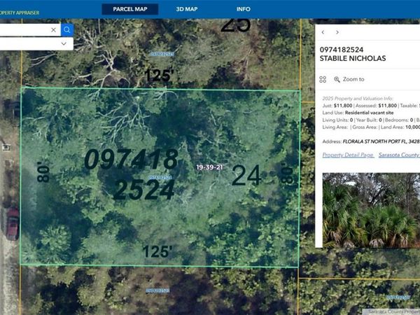 FLORALA STREET , NORTH PORT, FL 34287