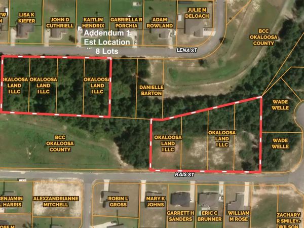 8 Lots Lena & Kais Street, Baker, FL 32531