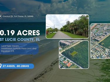 Lot 12 COCONUT DRIVE , FORT PIERCE, FL 34949