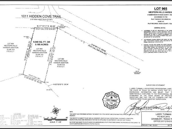 1011 Hidden Cove Trail, Granbury, TX 76049