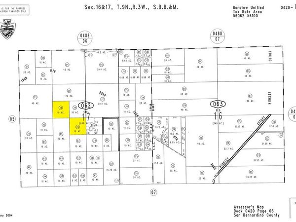 0 Near Iron Mountain Road, Hinkley, CA 92311