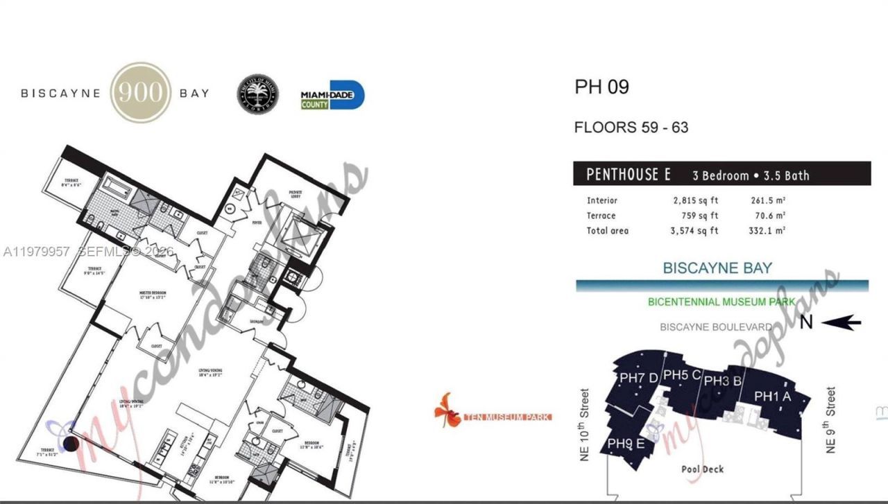 900 Biscayne Blvd , Unit PH6109, Miami, FL 33132 Photo