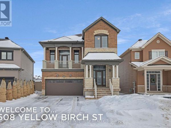 508 Yellow Birch Street , Ottawa, ON K1W0J3