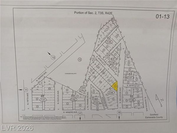 611 N Bellevue Avenue, Goldfield, NV 89013