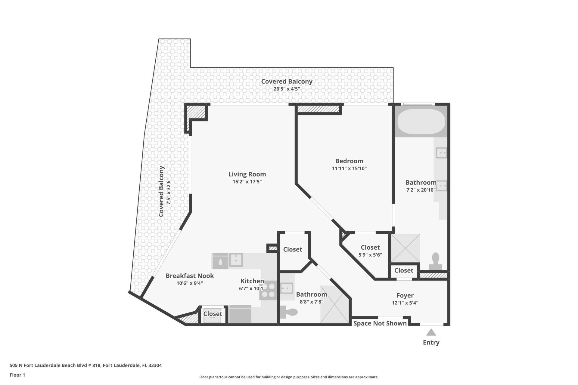 505 N Fort Lauderdale Beach Boulevard, Unit 818, Fort Lauderdale, FL 33304 Photo