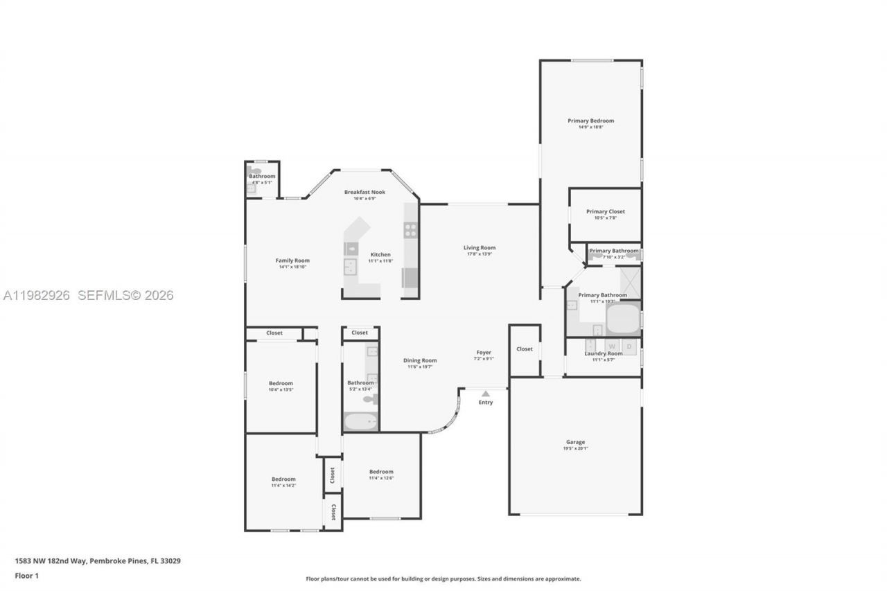 1583 NW 182nd Way , Pembroke Pines, FL 33029 Photo