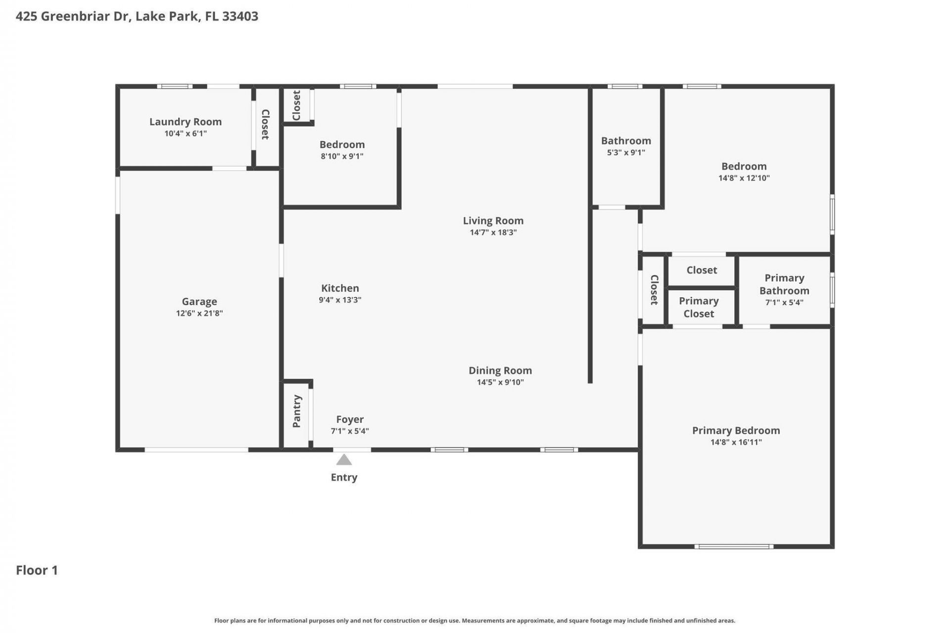 425 Greenbriar Drive, Lake Park, FL 33403 Photo
