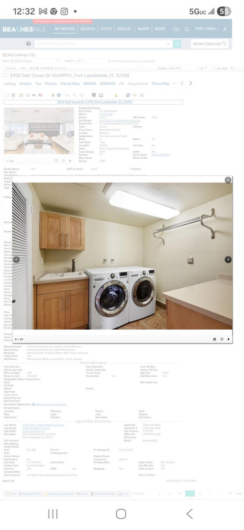 3430 Galt Ocean Drive, Unit Ph1, Fort Lauderdale, FL 33308 Photo