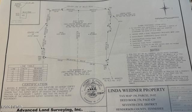 0 Willis Road , Sardis, TN 38371 Main Photo