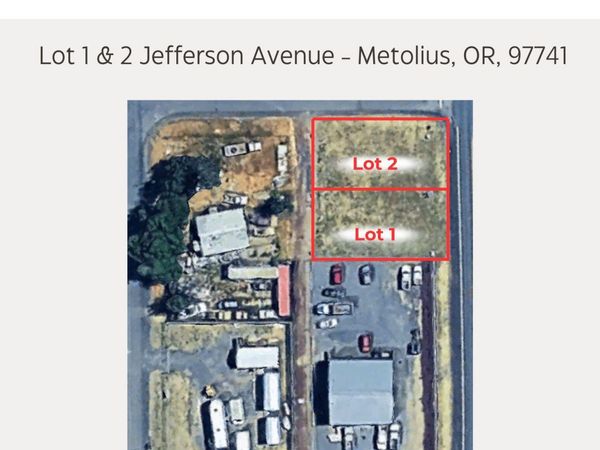 Jefferson Avenue, Unit Lot 1 & 2, Metolius, OR 97741